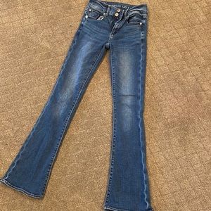 Size 00 Reg ~ American Eagle high rise artist flare~